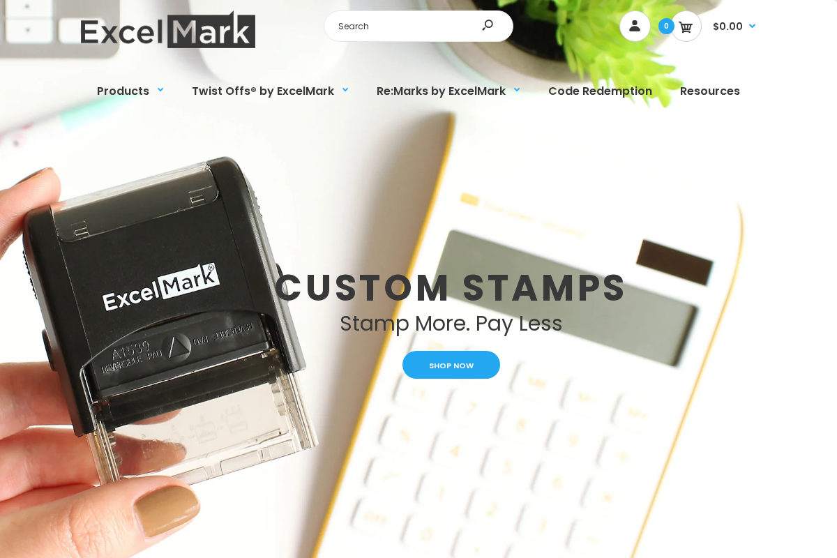 ExcelMark homepage screenshot