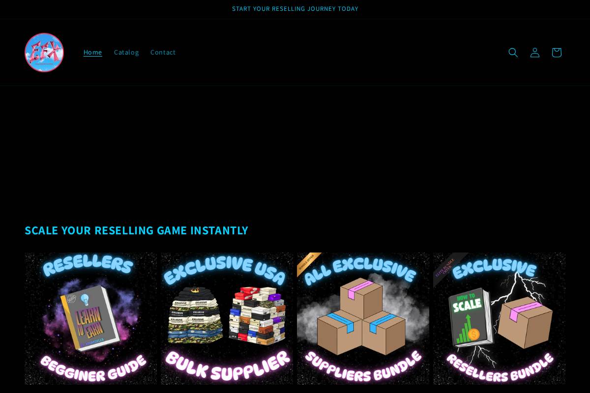 exclusify.org homepage screenshot