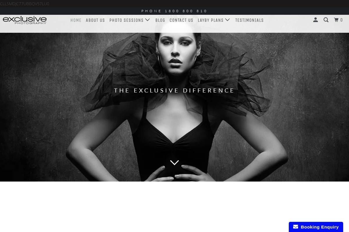 exclusive-photography.com.au homepage screenshot