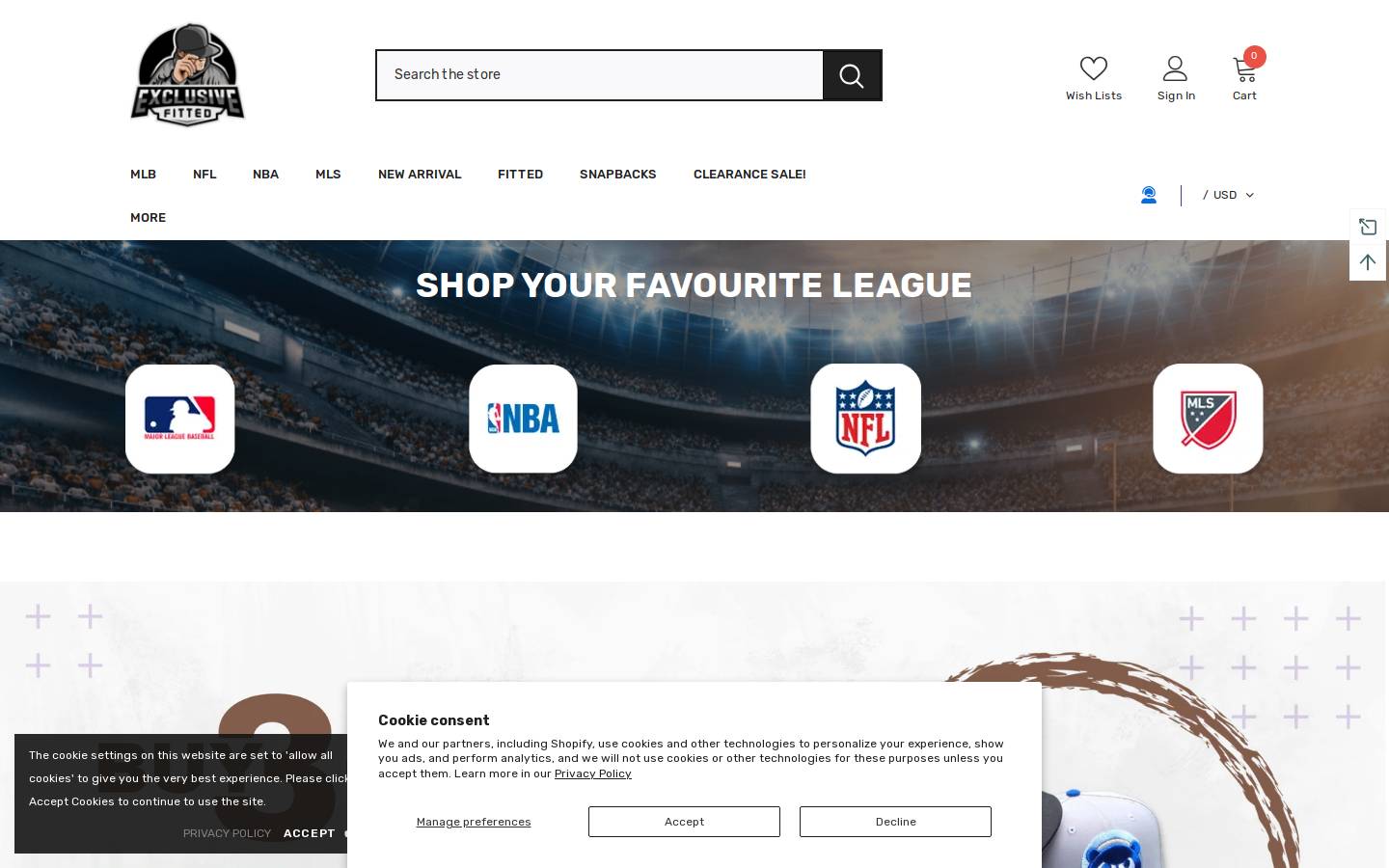 Exclusive Fitted homepage screenshot