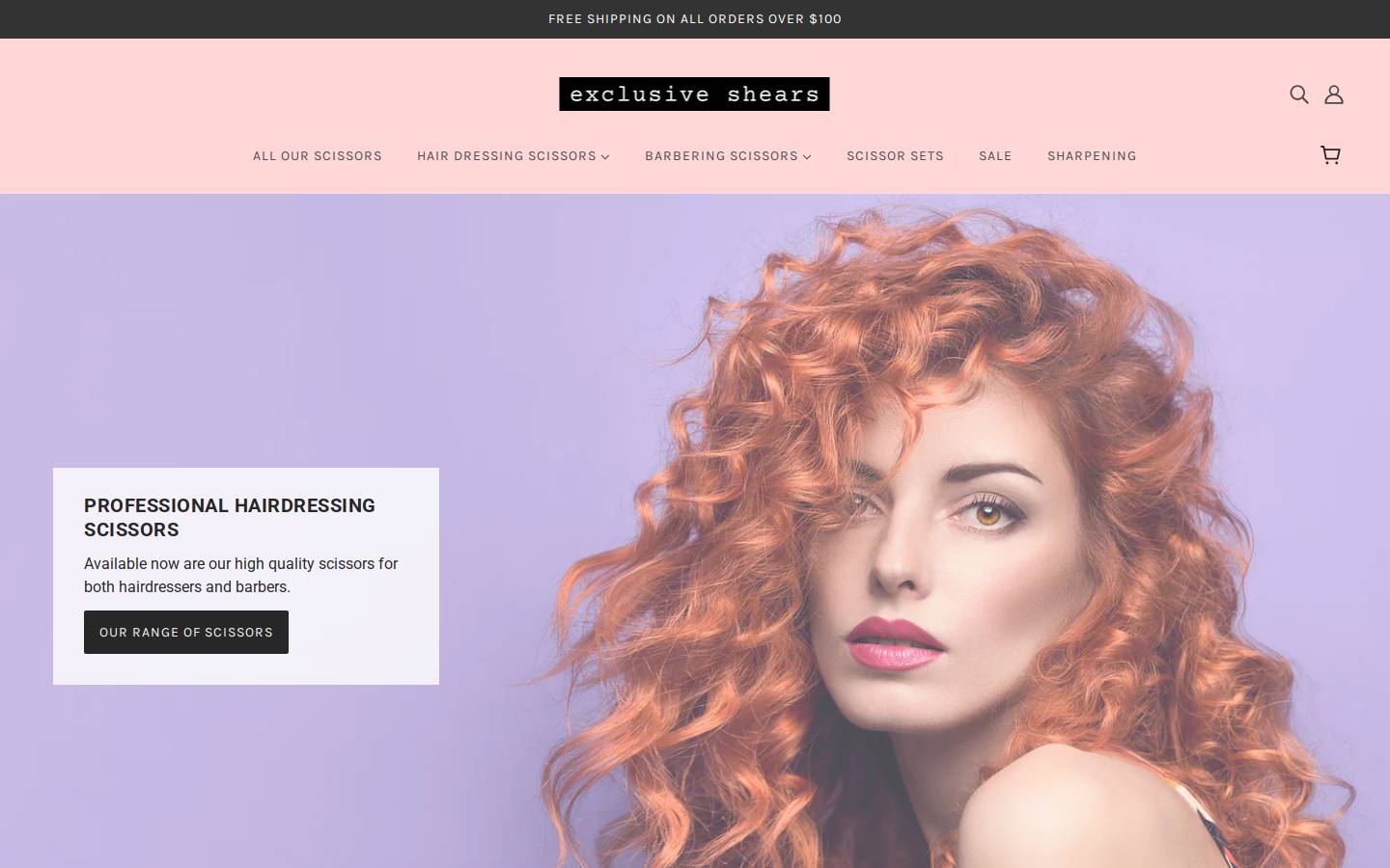 exclusiveshears.com.au homepage screenshot