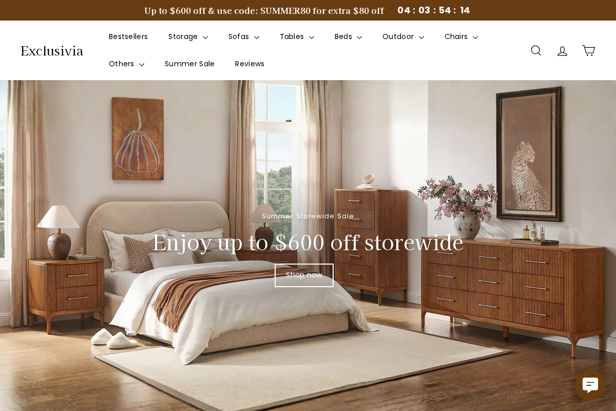 Exclusivia homepage screenshot