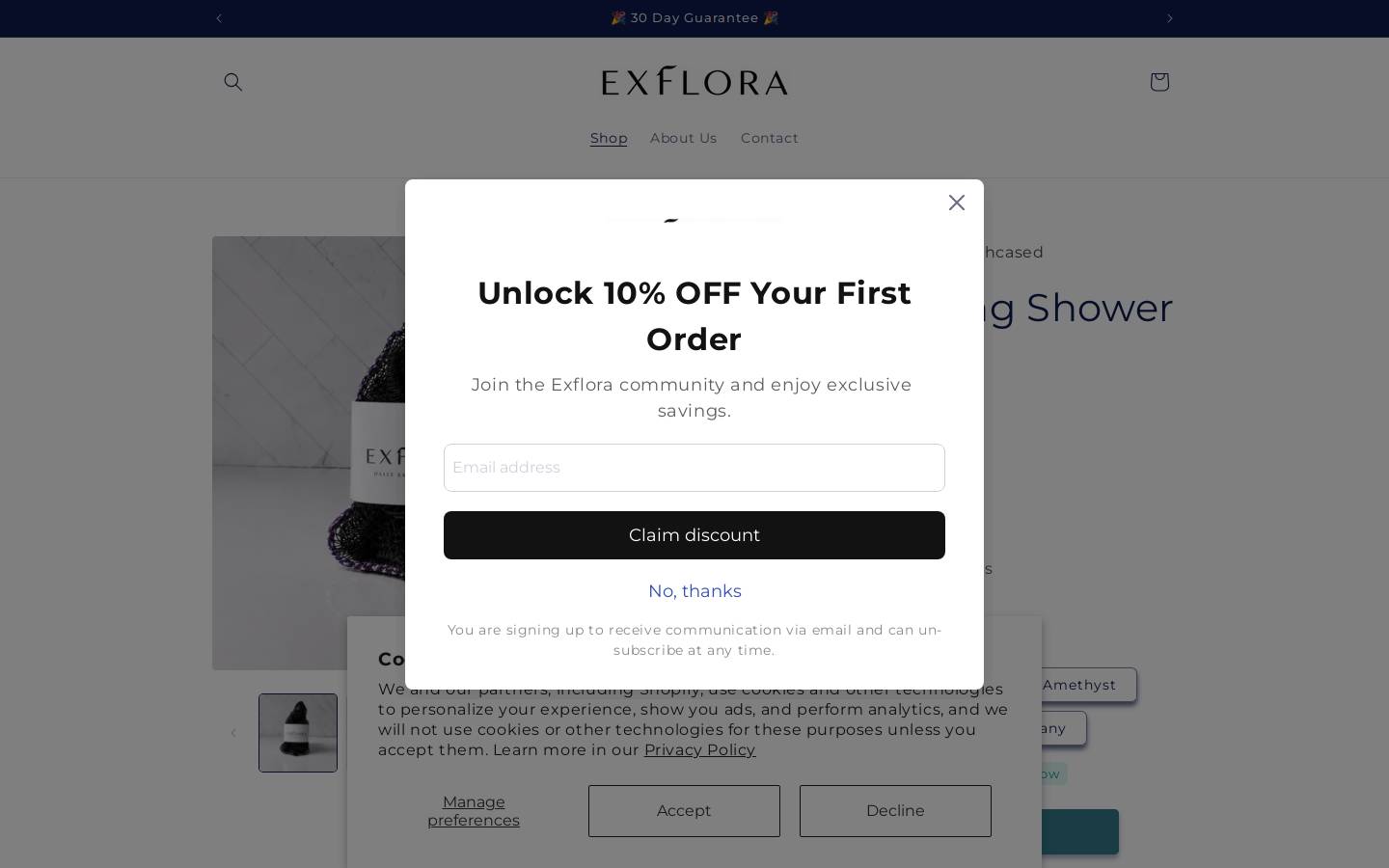 exflora.co homepage screenshot