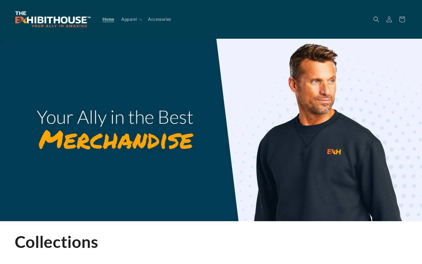 exhapparel.com homepage screenshot
