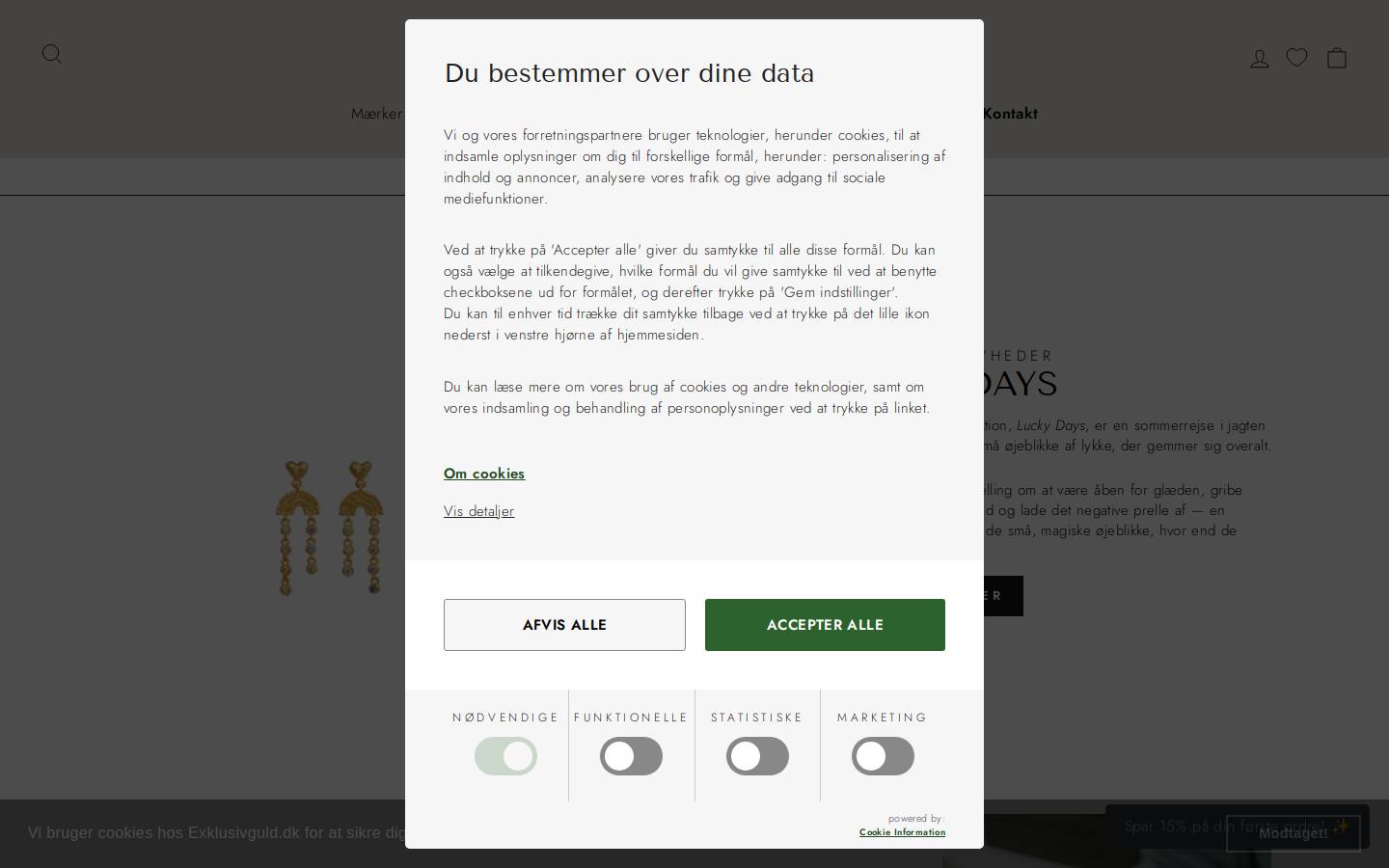 Exklusivguld homepage screenshot
