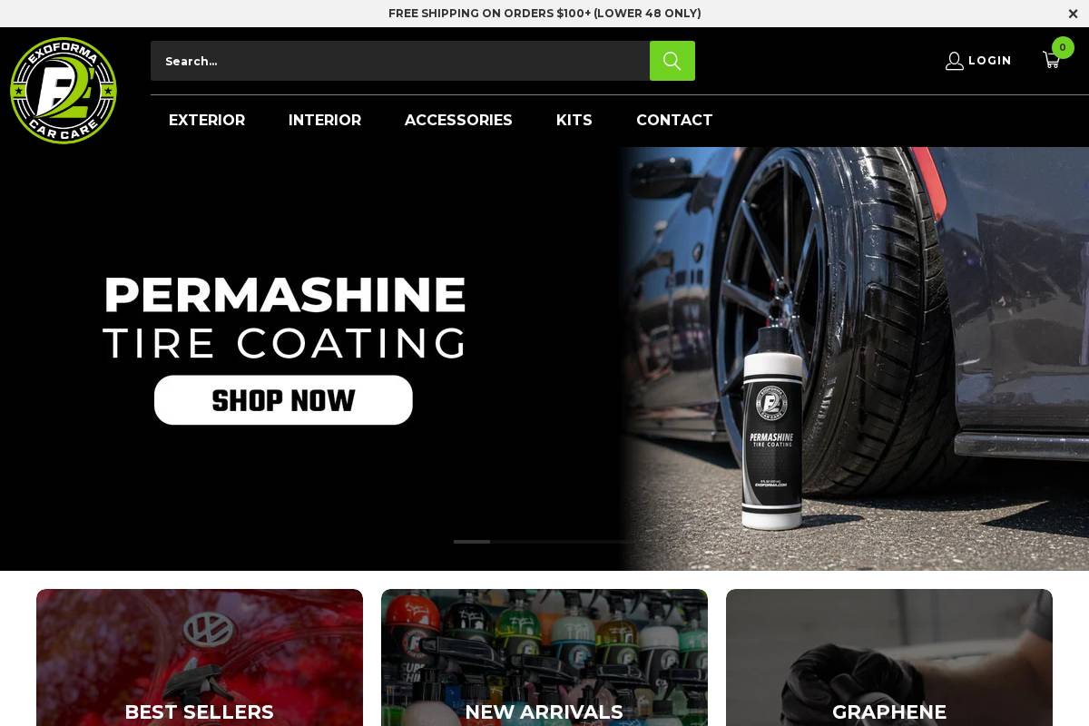 exoforma.com homepage screenshot