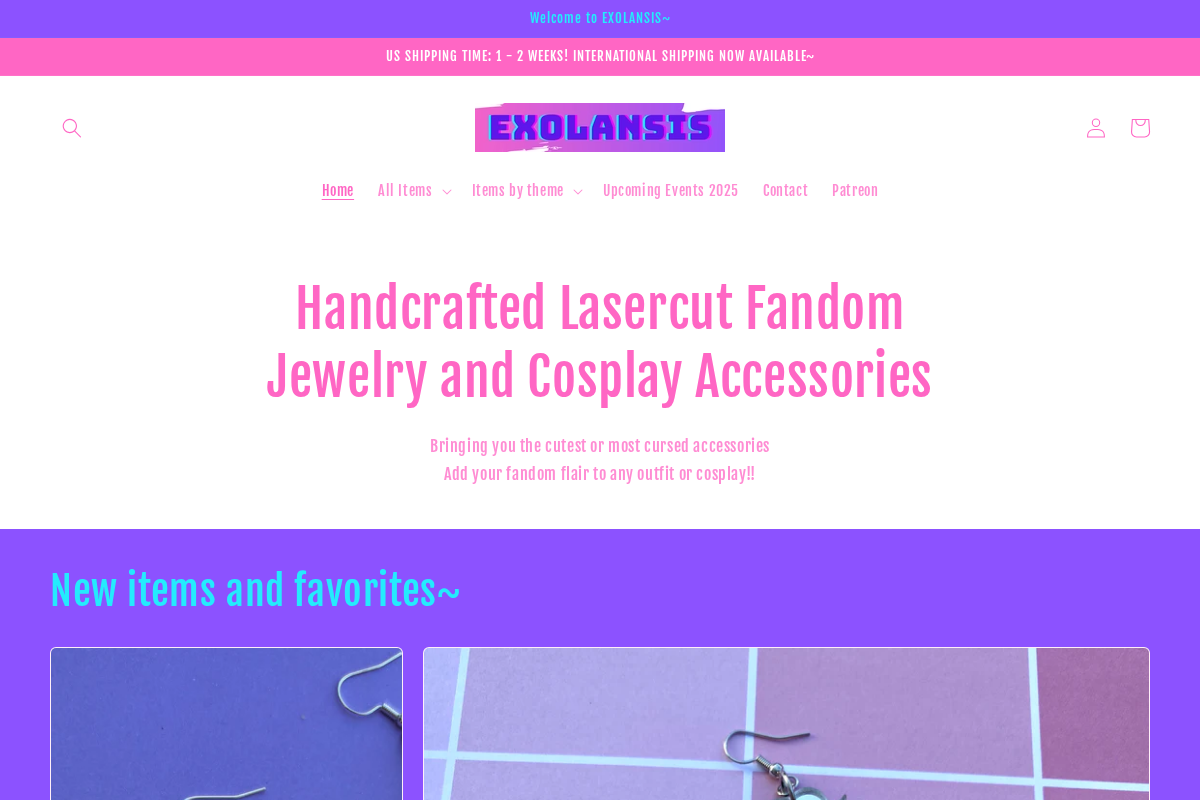 EXOLANSIS homepage screenshot