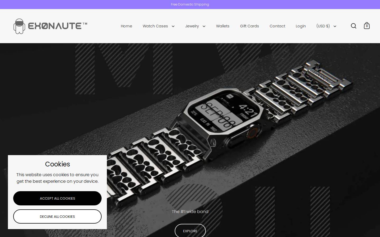 Exonaute homepage screenshot