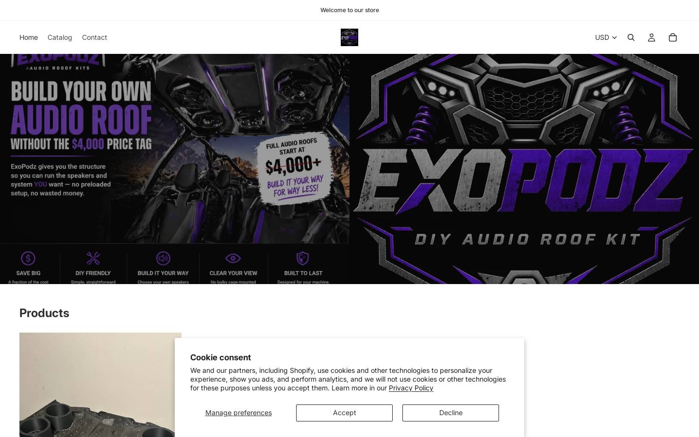 exopodz.com homepage screenshot