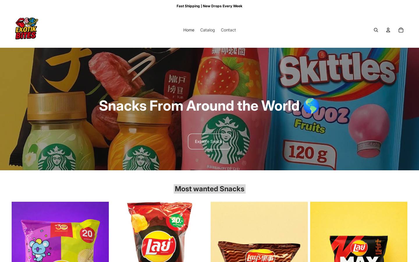 exotikbites.com homepage screenshot
