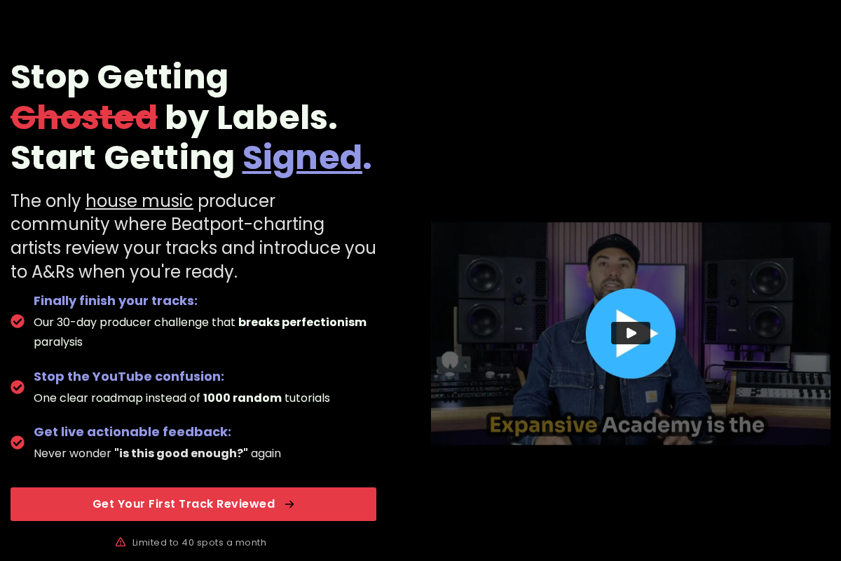 expansiveacademy.com homepage screenshot