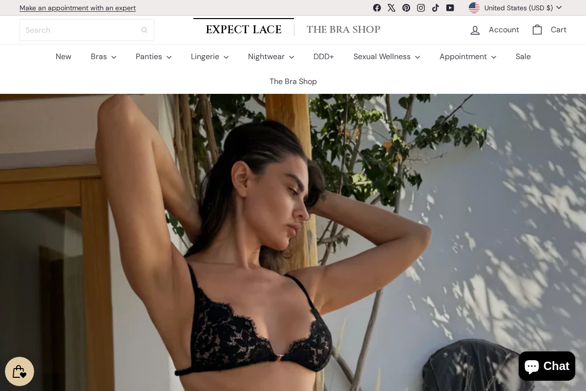 expectlace.com homepage screenshot