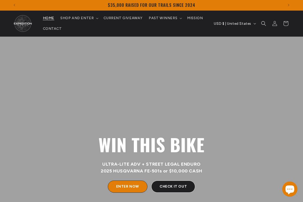 expeditionranch.com homepage screenshot