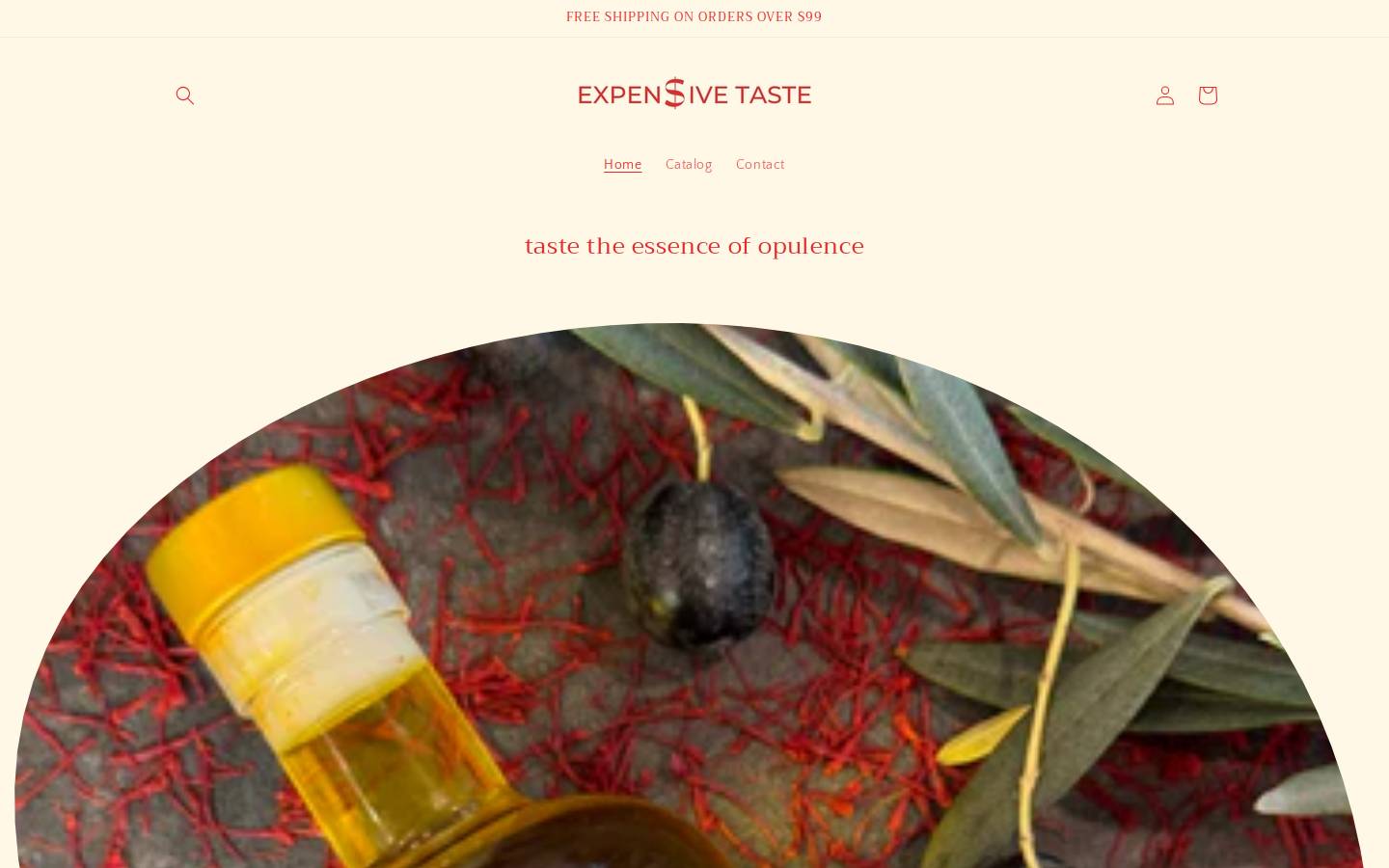 expensivetastesgood.com homepage screenshot