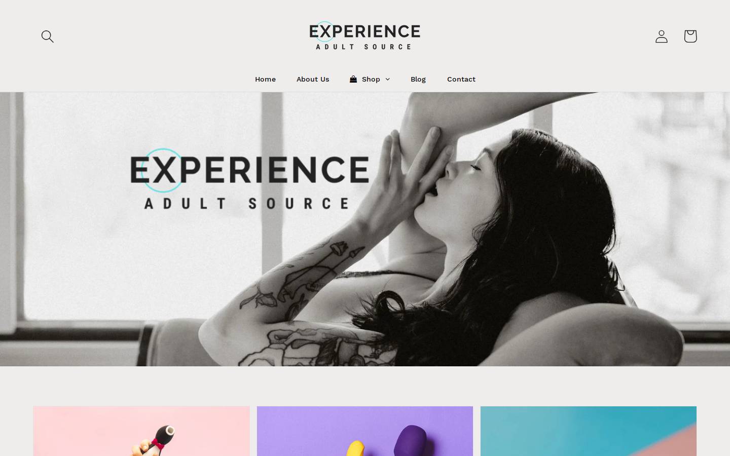 experienceadultsource.com homepage screenshot