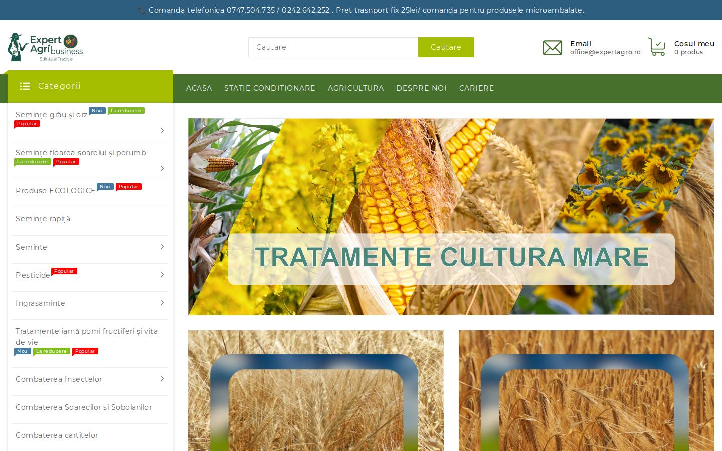 expertagro.ro homepage screenshot