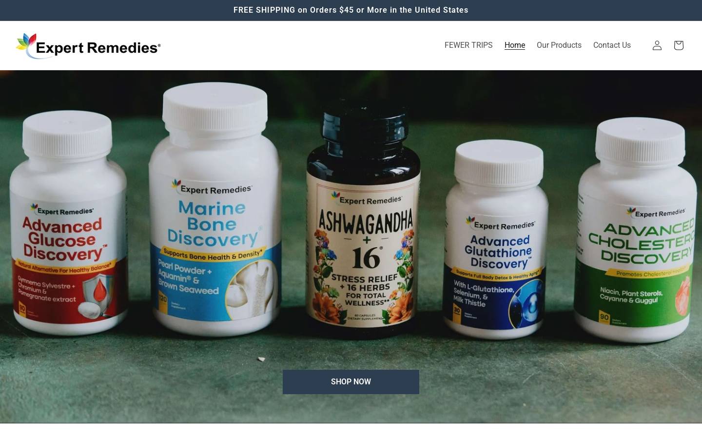 expertremedies.com homepage screenshot