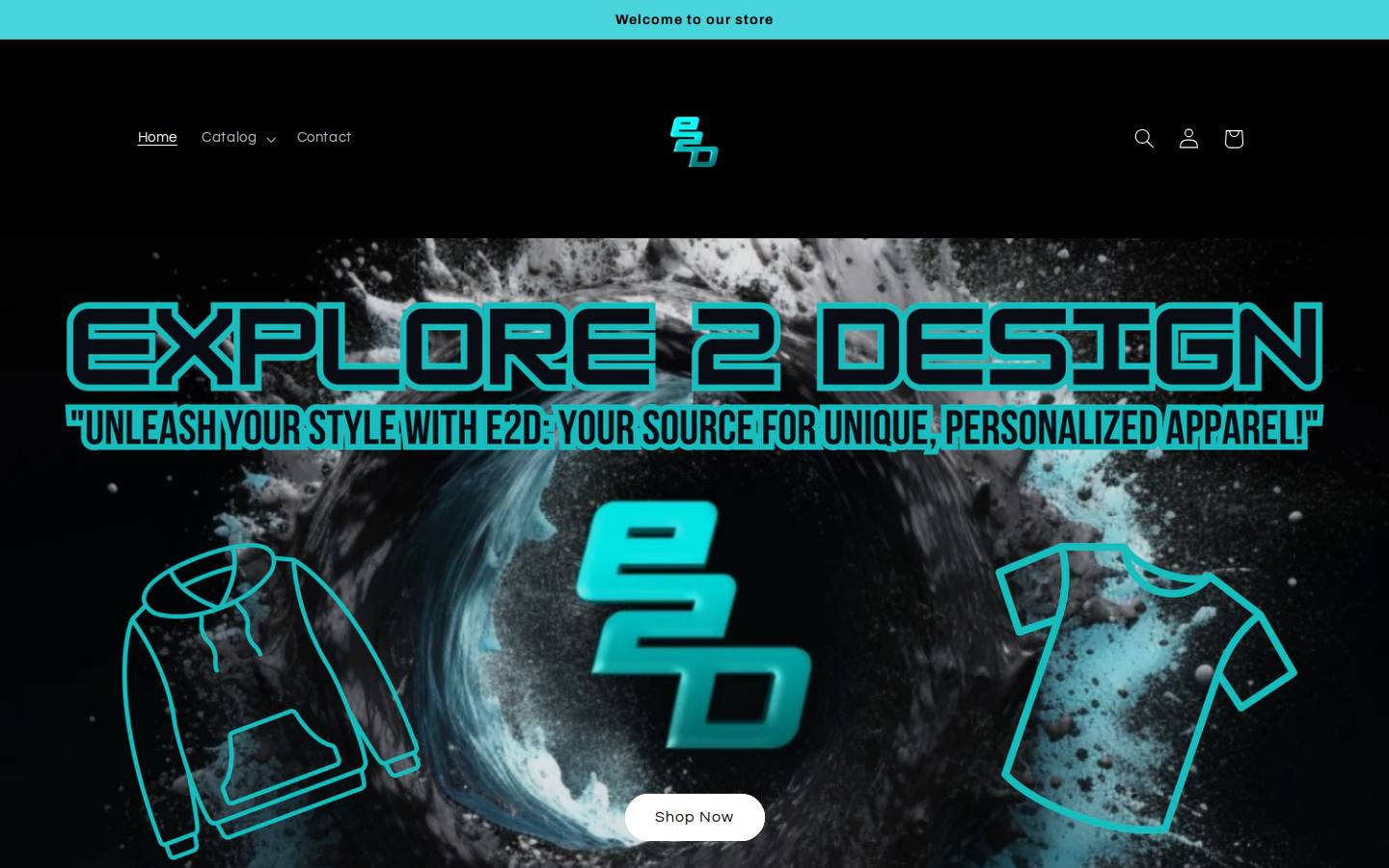 explore2design.com homepage screenshot