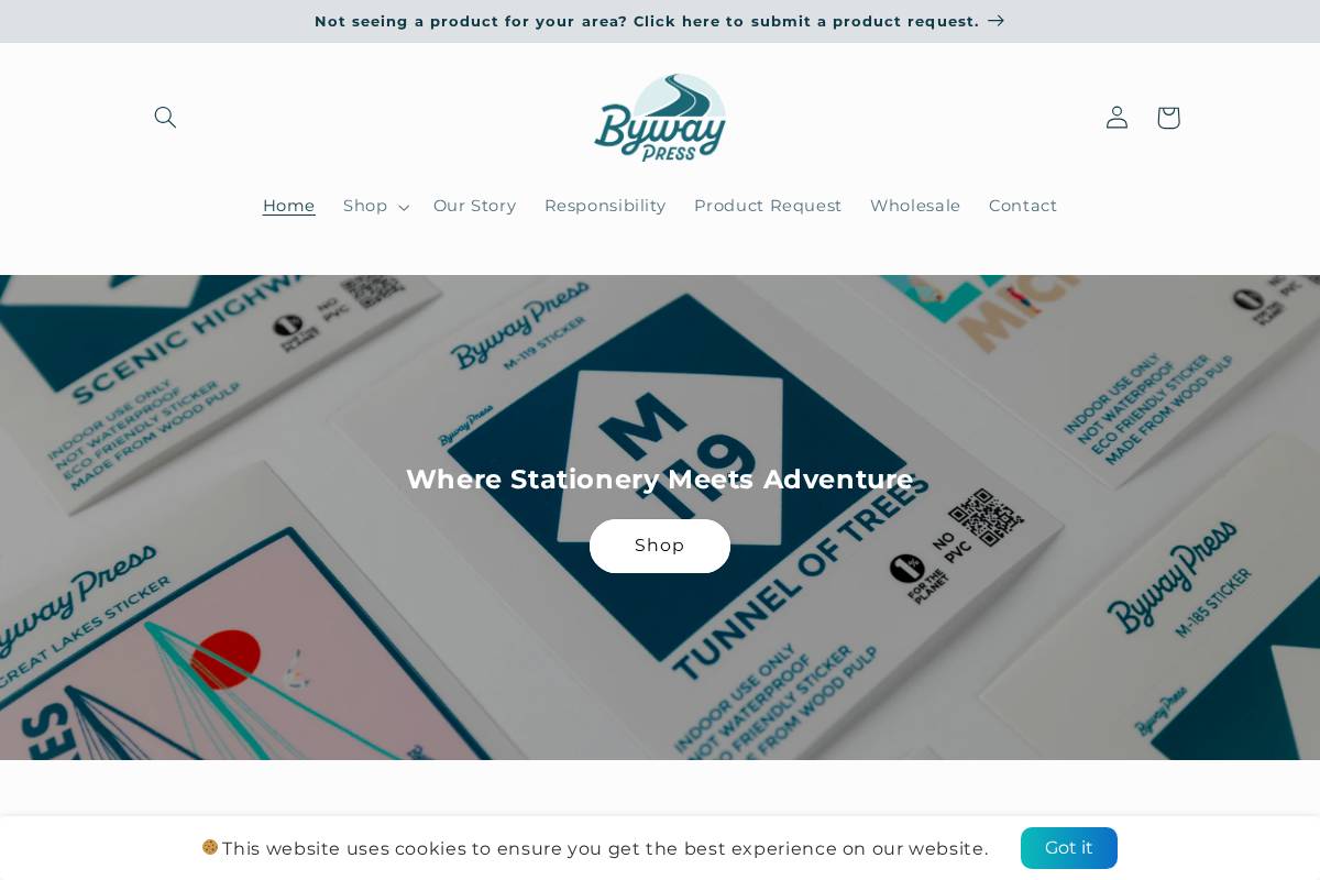 explorebywaypress.com homepage screenshot
