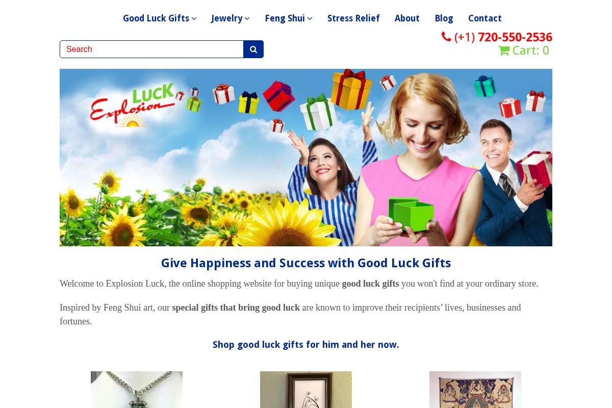 explosionluck.com homepage screenshot