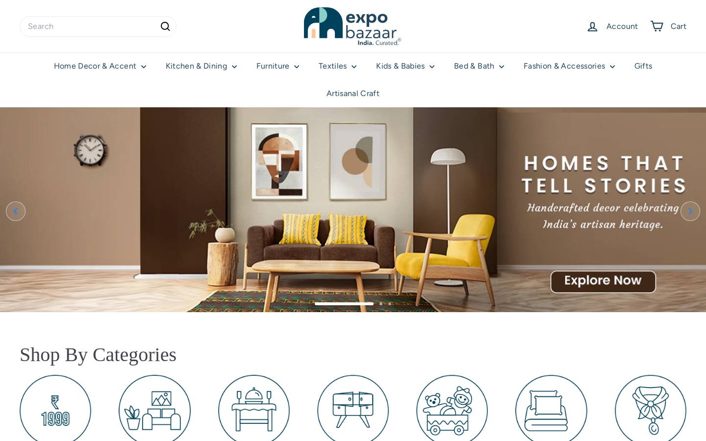 expobazaar.com homepage screenshot