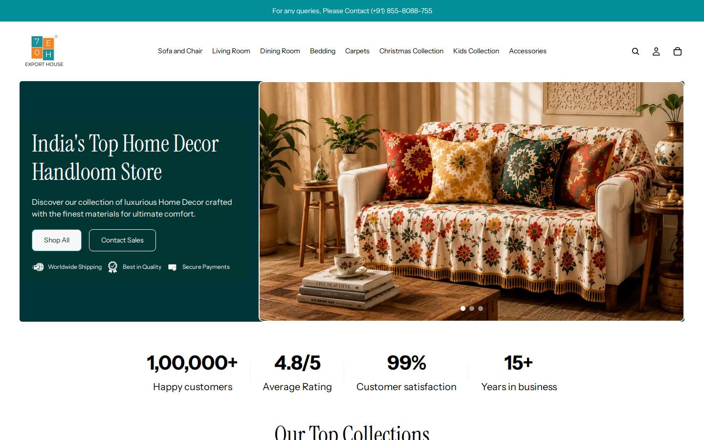 export-house.com homepage screenshot