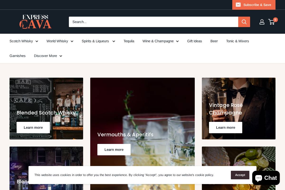 Expresscava homepage screenshot