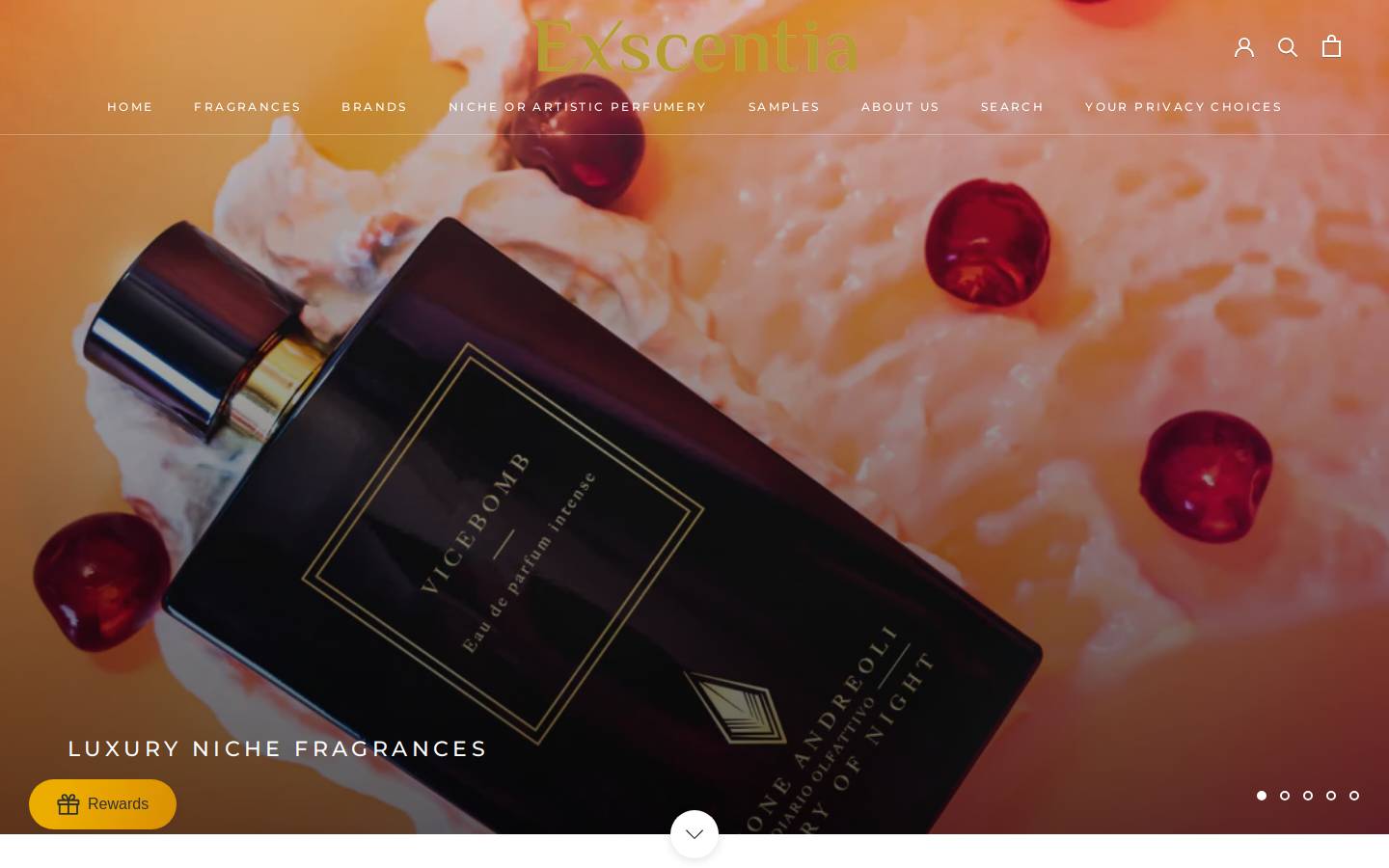 exscentia.com homepage screenshot