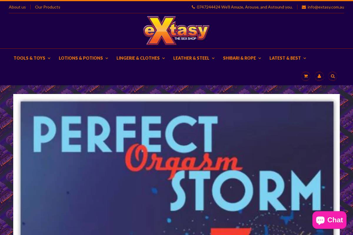 extasy.com.au homepage screenshot