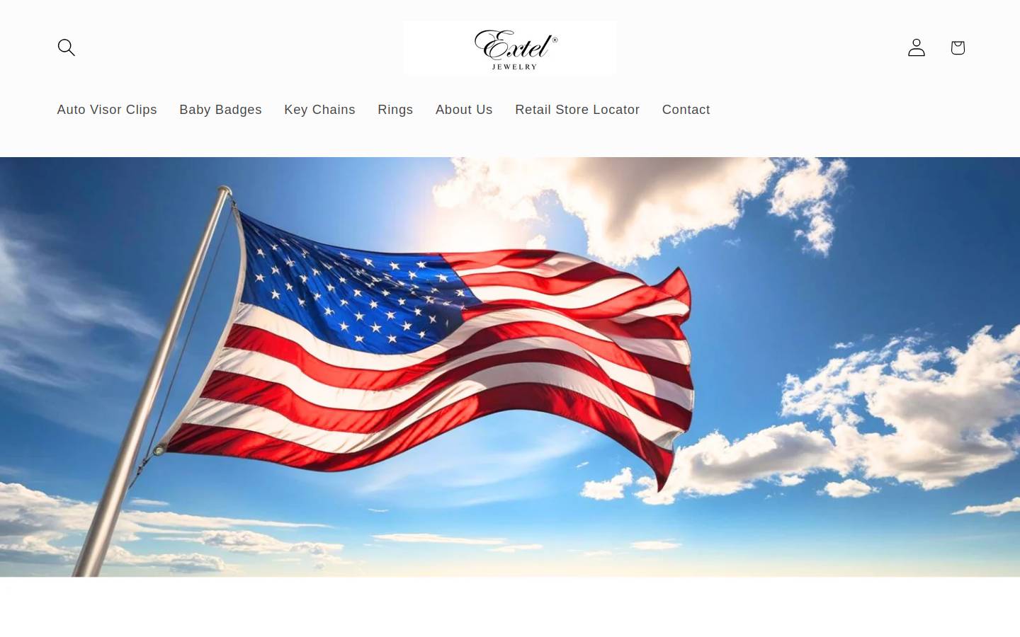 exteljewelry.com homepage screenshot
