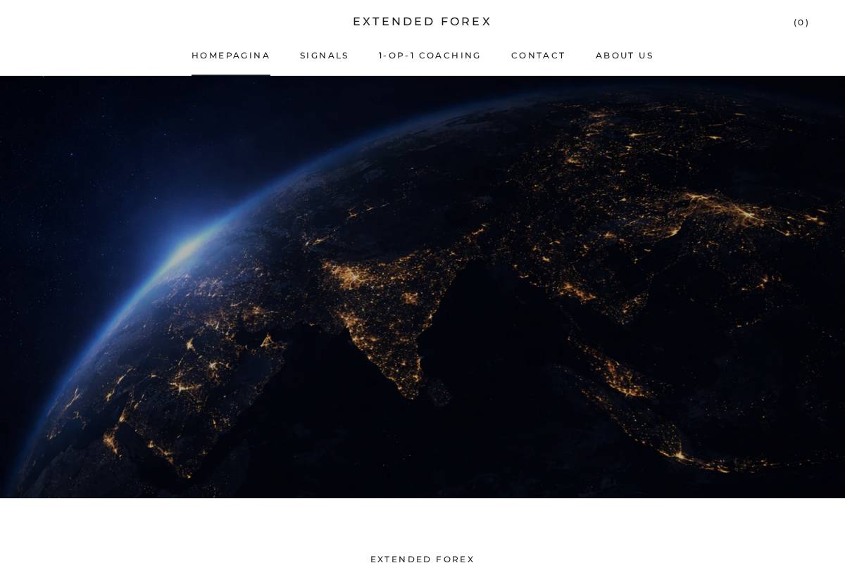 extendedforex.nl homepage screenshot