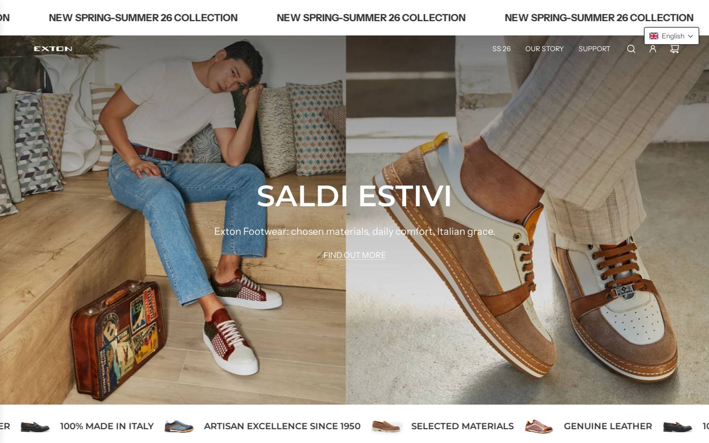 Exton  homepage screenshot