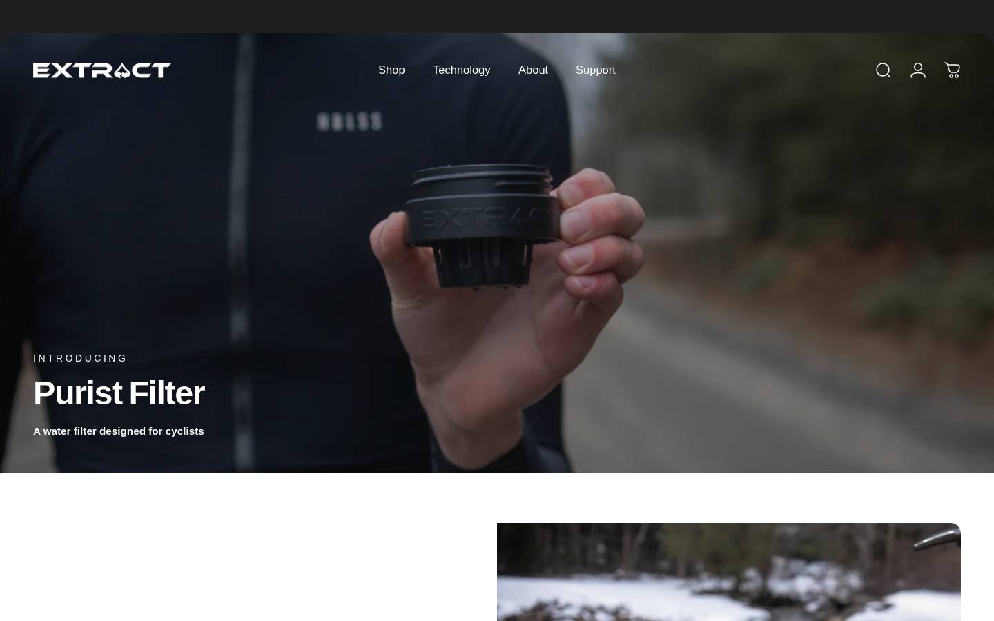extractfilter.com homepage screenshot
