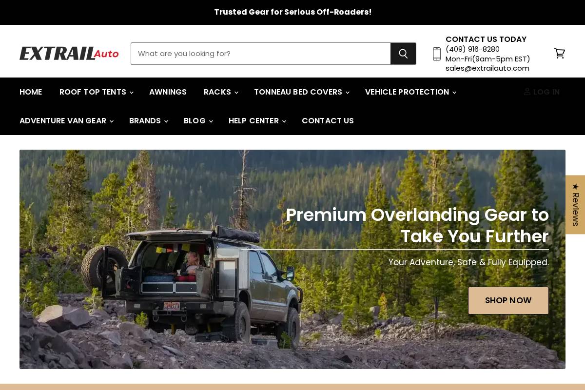 extrailauto.com homepage screenshot