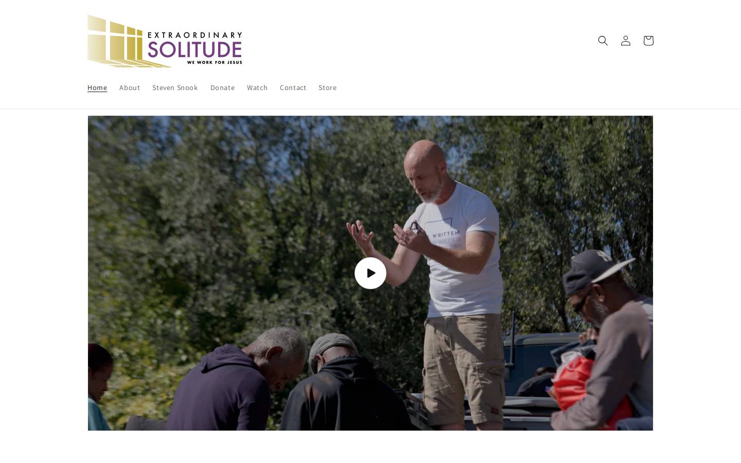 extraordinarysolitude.org homepage screenshot
