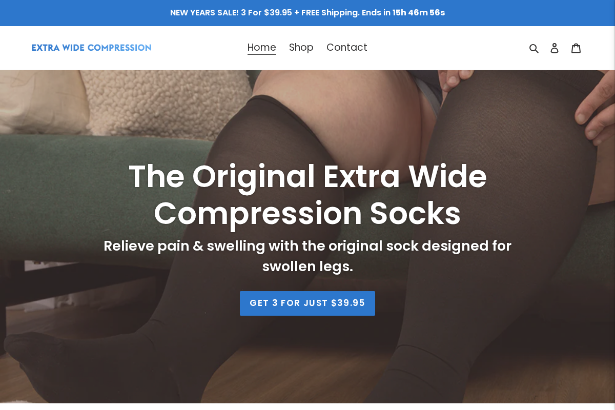 Extra Wide Compression homepage screenshot