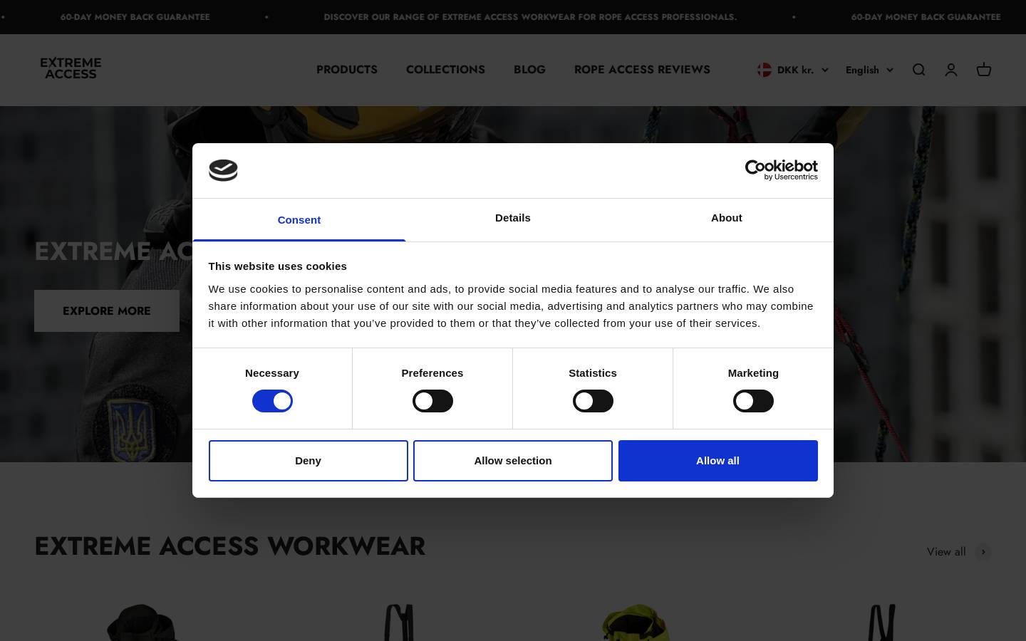 extremeaccess.dk homepage screenshot
