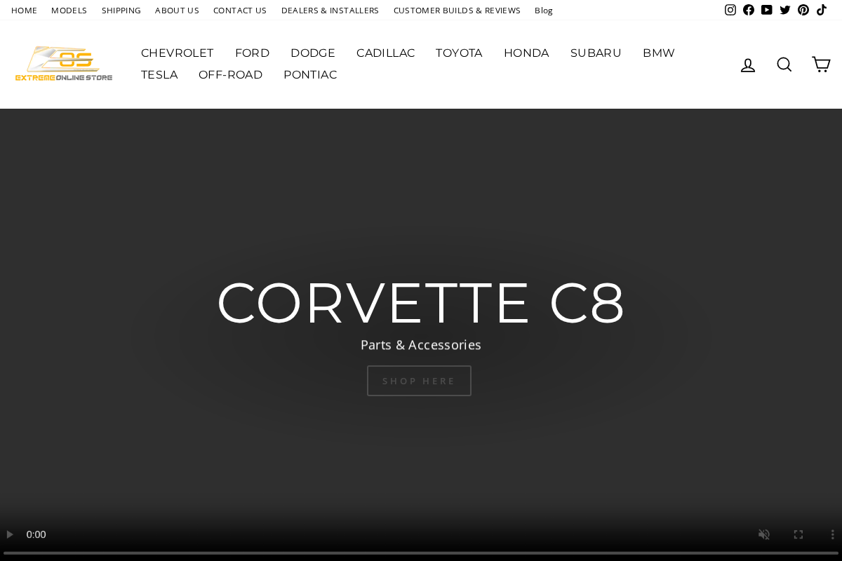 Extreme Online Store homepage screenshot