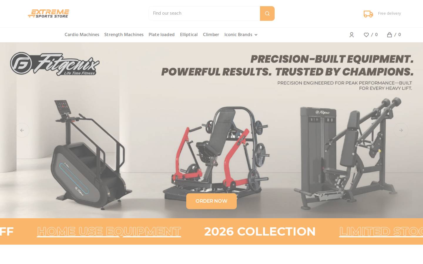 extremesportstore.com homepage screenshot