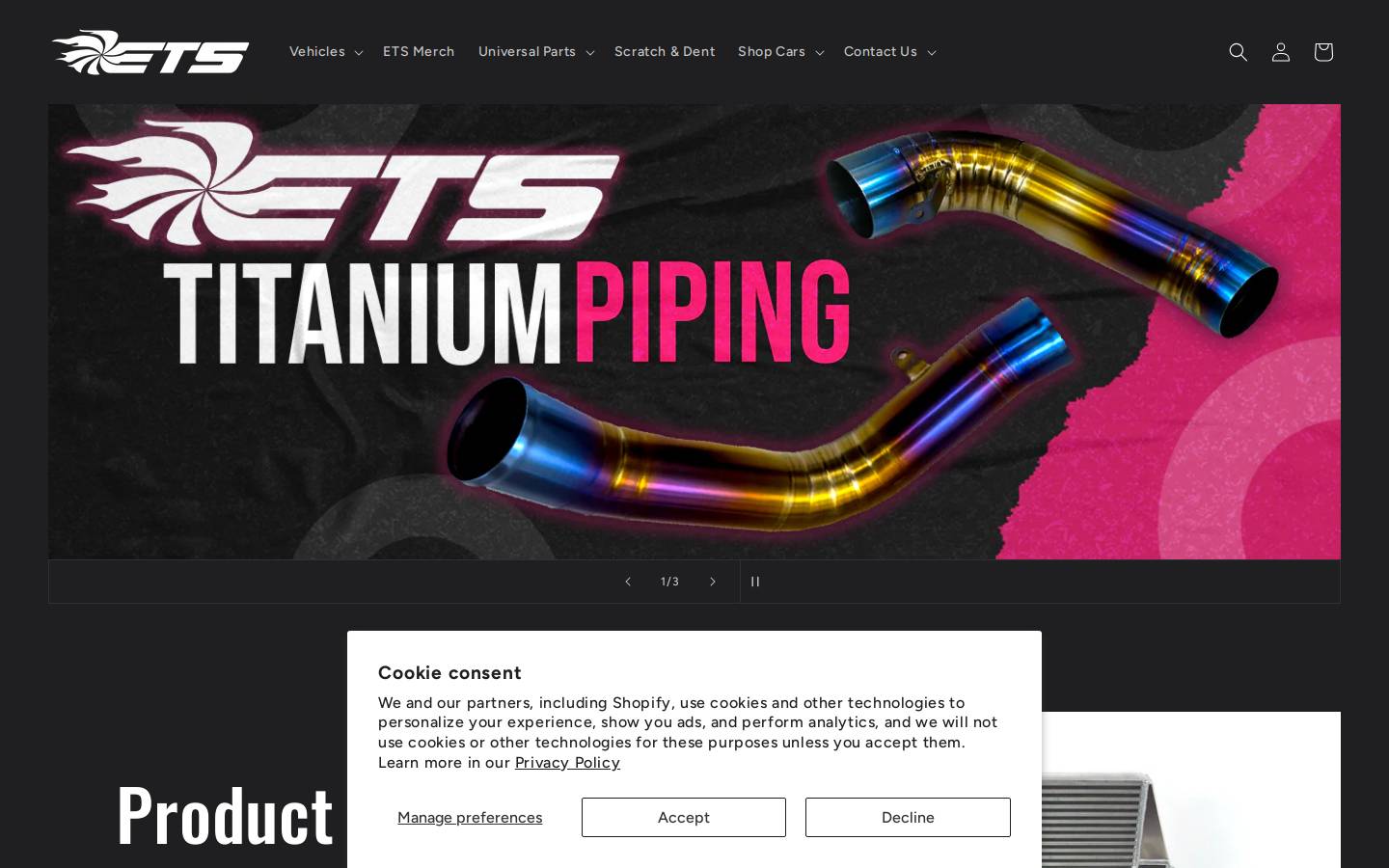 EXTREME TURBO SYSTEMS homepage screenshot