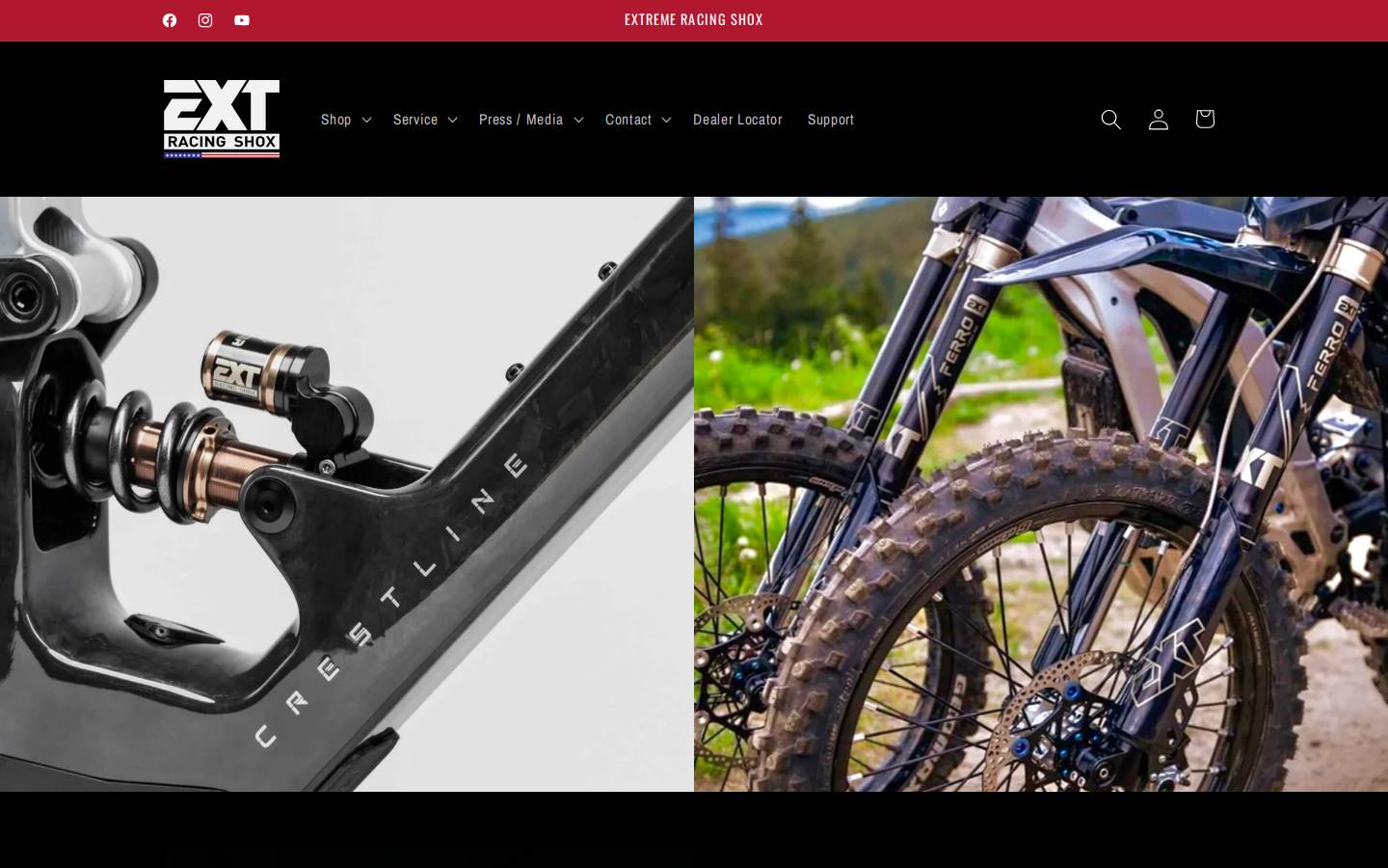 extusa.bike homepage screenshot