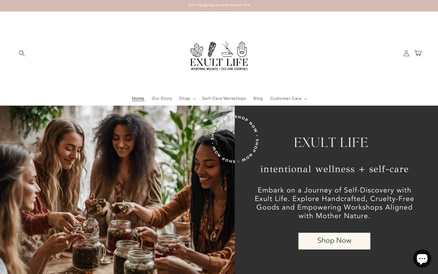 exultlife.com homepage screenshot