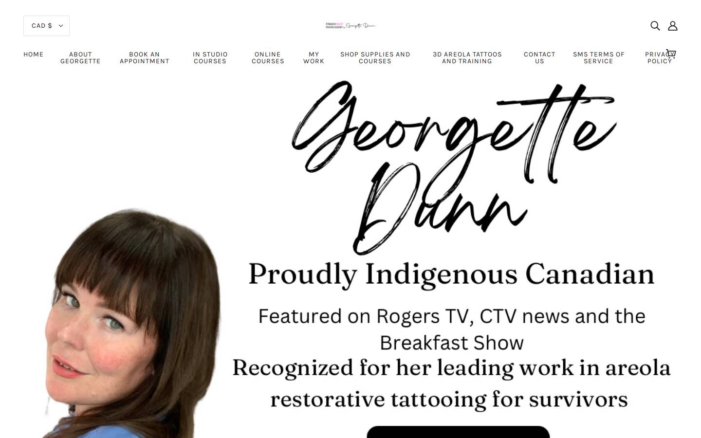 eyebrowsink.com homepage screenshot