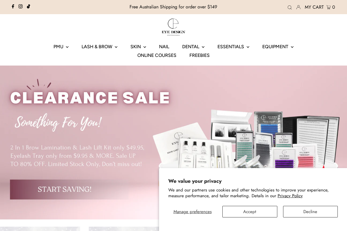 eyedesignpro.co homepage screenshot