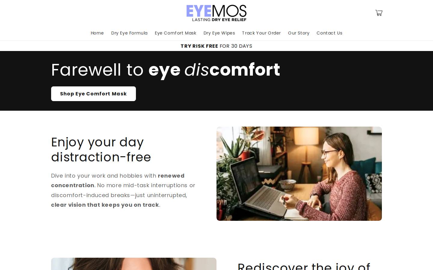 EYEMOS® homepage screenshot
