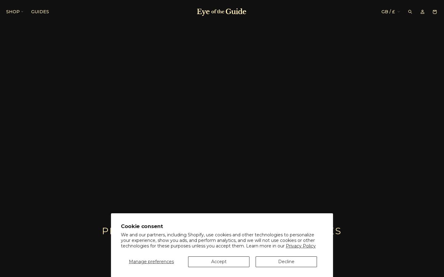 eyeoftheguide.com homepage screenshot