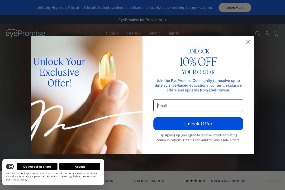 ZeaVision homepage screenshot