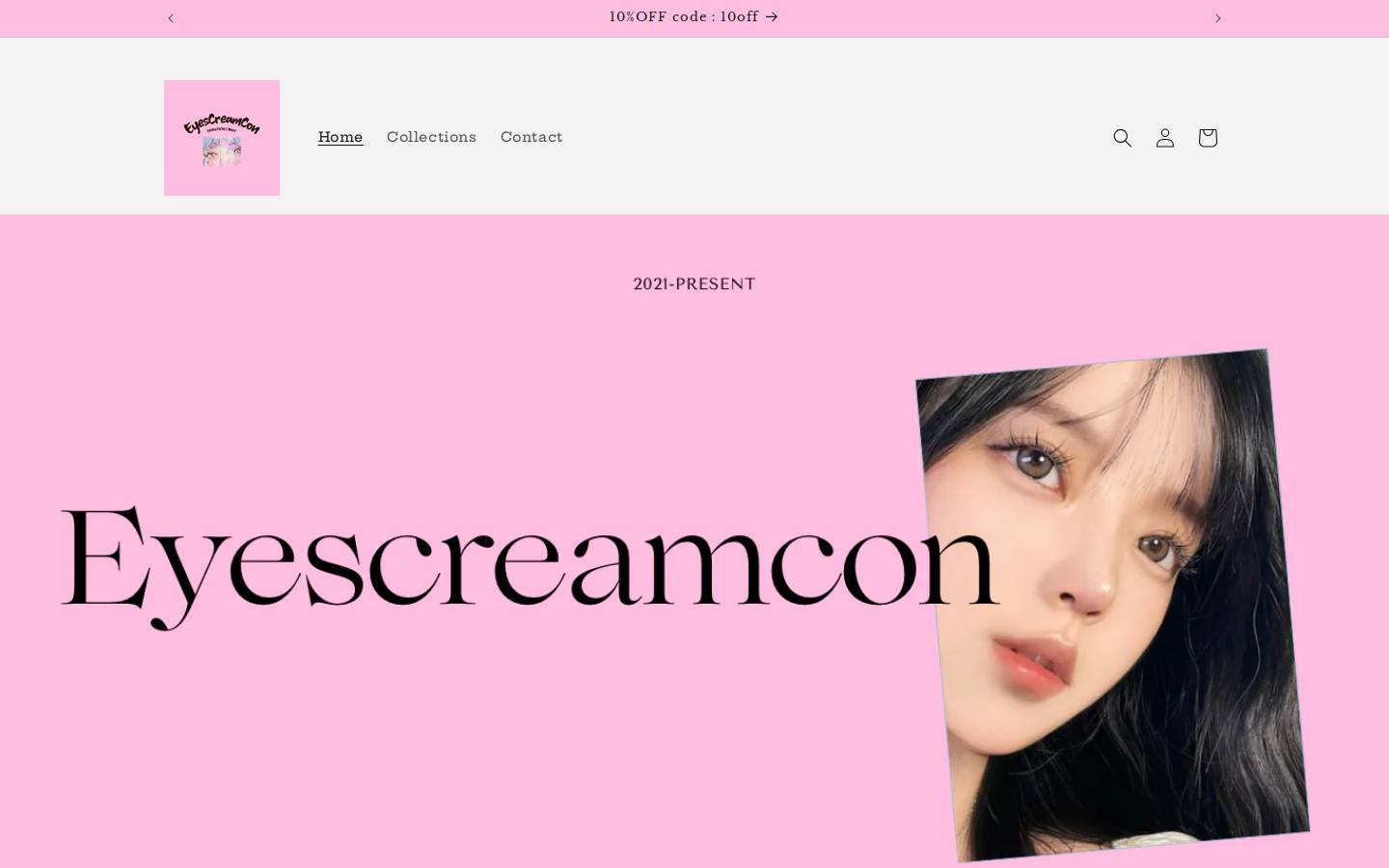 eyescreamcon.com homepage screenshot