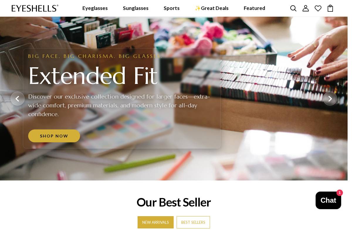 Eyeshells homepage screenshot