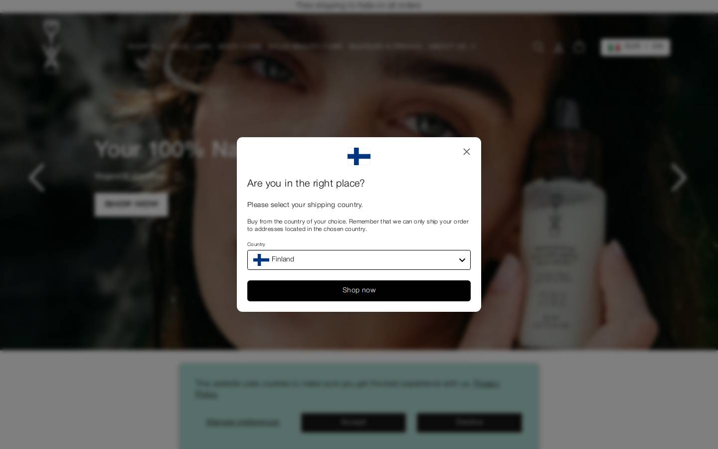 eywabeauty.com homepage screenshot